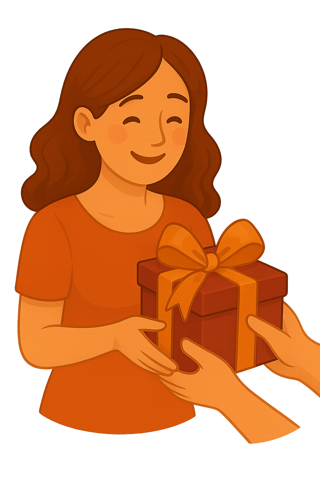 Rosa Geschenkboxen und Accessoires auf hellem Hintergrund